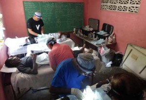 vasectomy team at work in Plaisance Haiti
